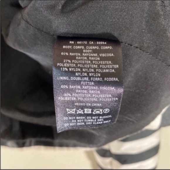 Anthro Dolce Vita Macyn collarless Striped Blazer size XS - Picture 6 of 6